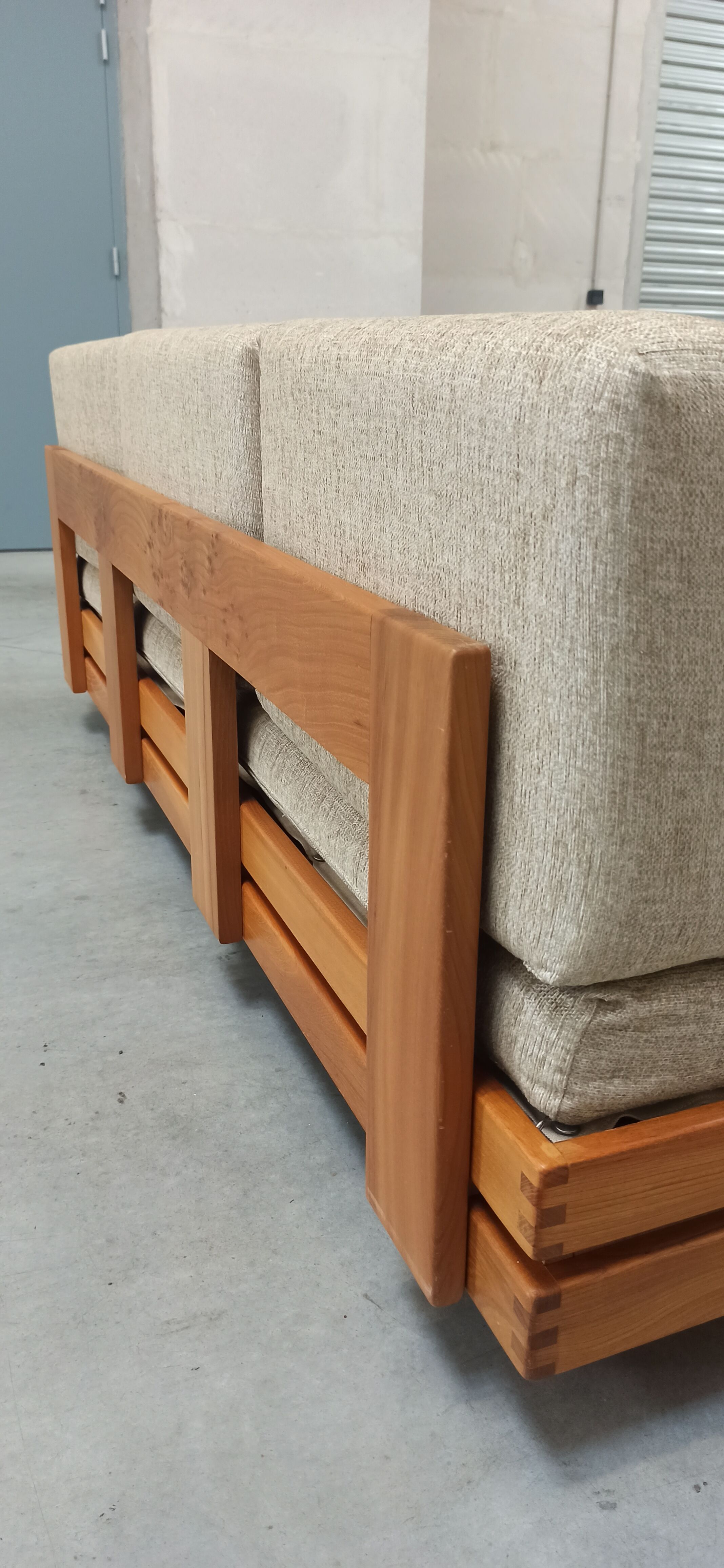 Elm sofa Maison Regain, 60's