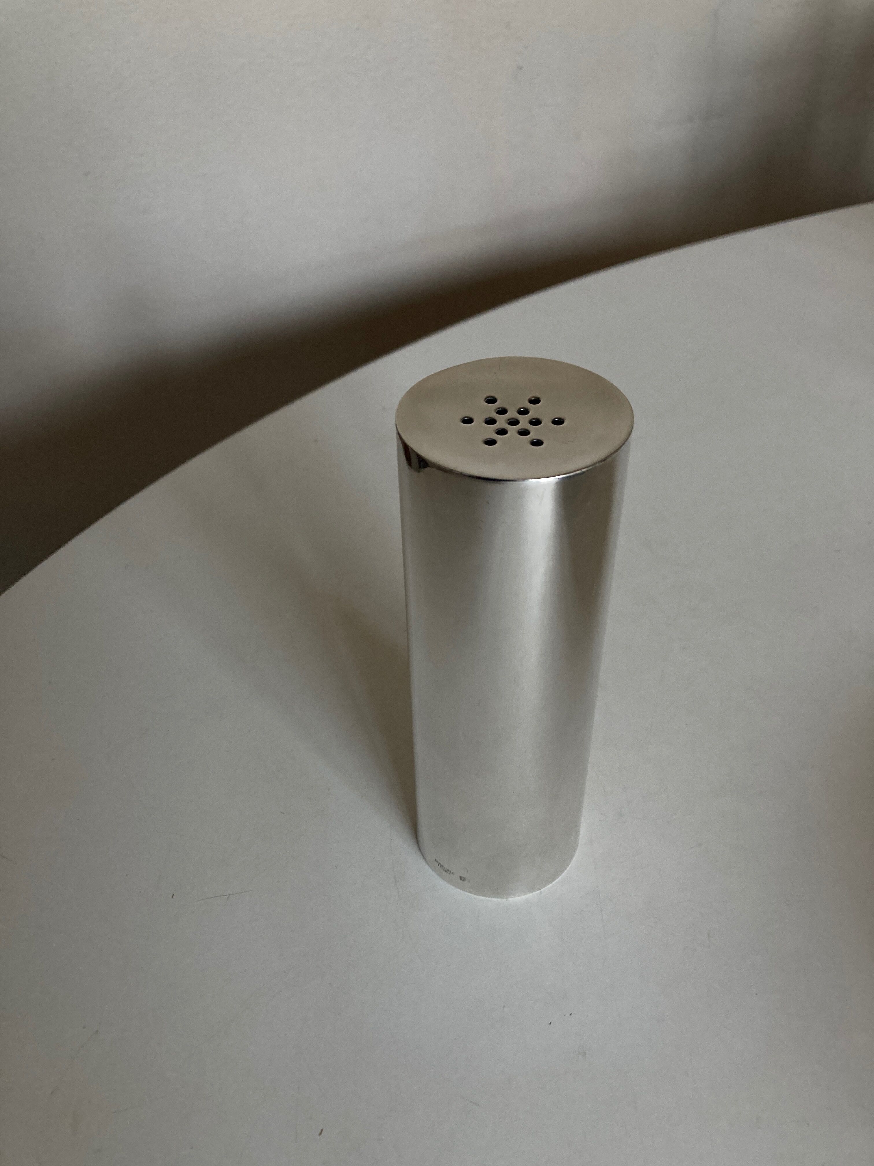 Sweetener pourer Christofle 1960 decoration Concorde metal silver space age