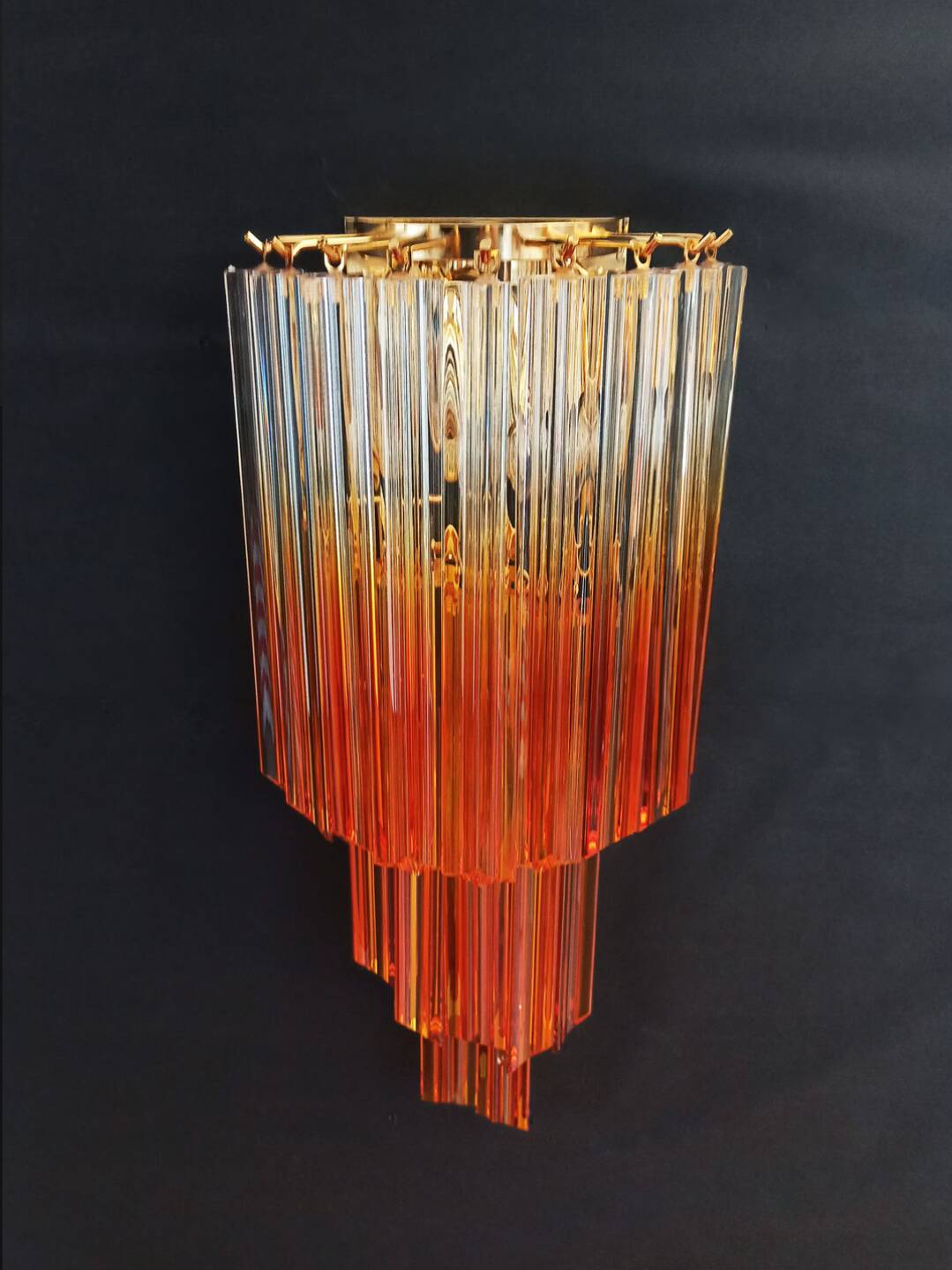 Pair of Murano designer wall lights