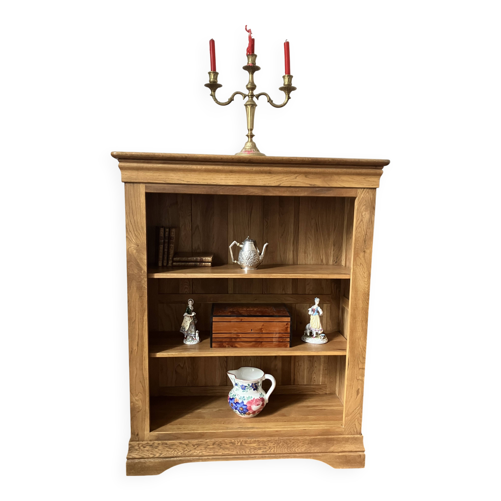 English Library in Solid Oak