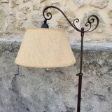 HEIGHT-ADJUSTABLE WROUGHT IRON FLOOR LAMP