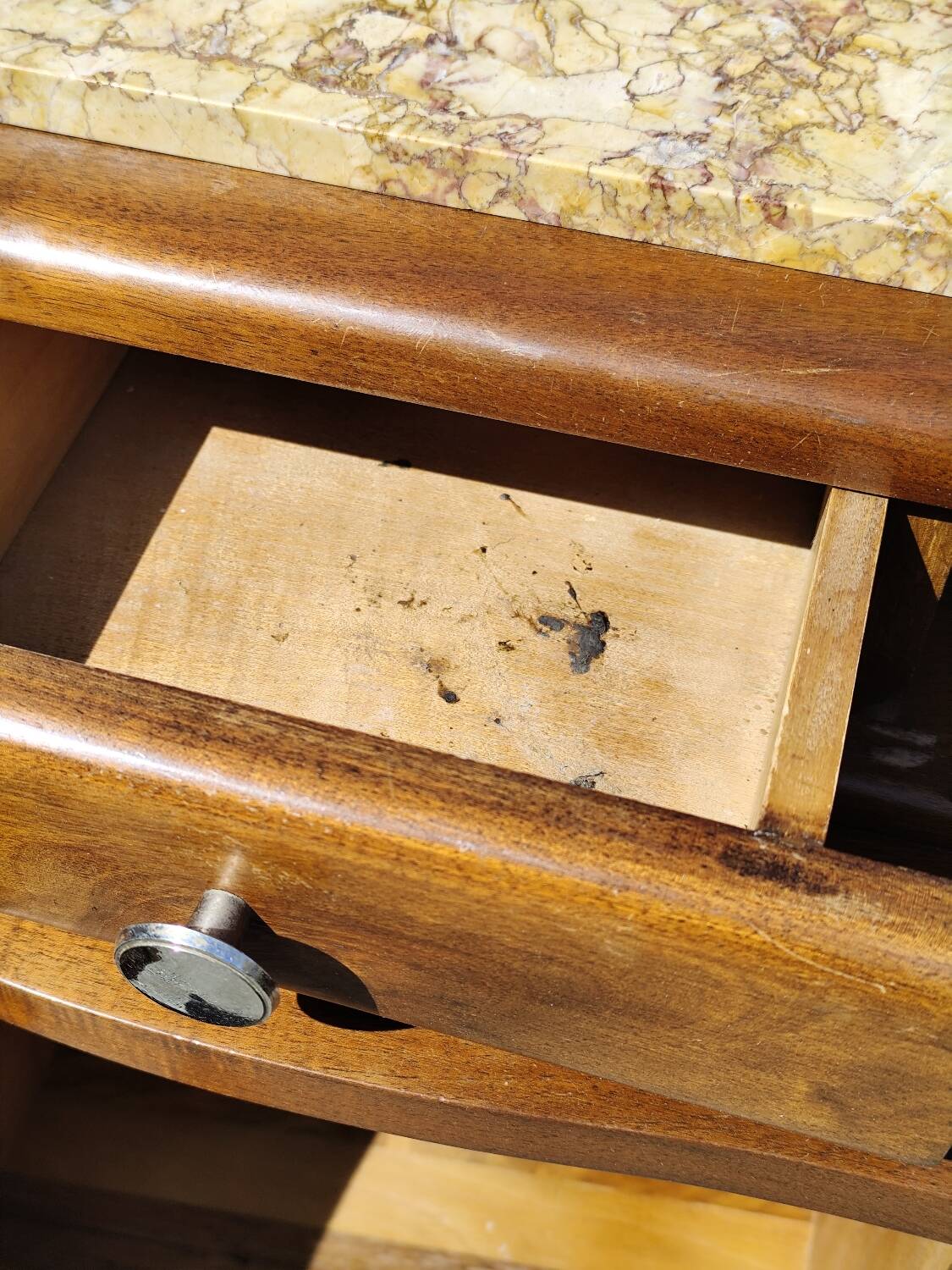 Paire de chevets bois année 50