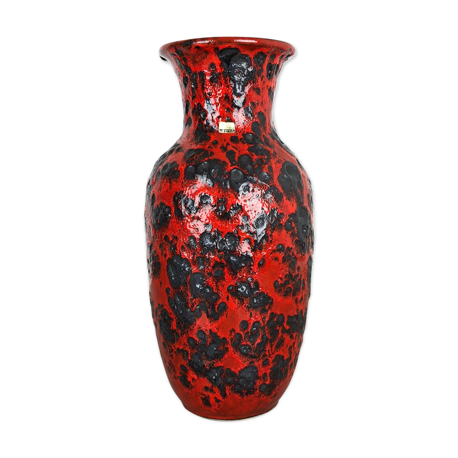 Large Pottery super color Fat Lava Multi-Color 239-41 Vase Scheurich WGP, 1970s