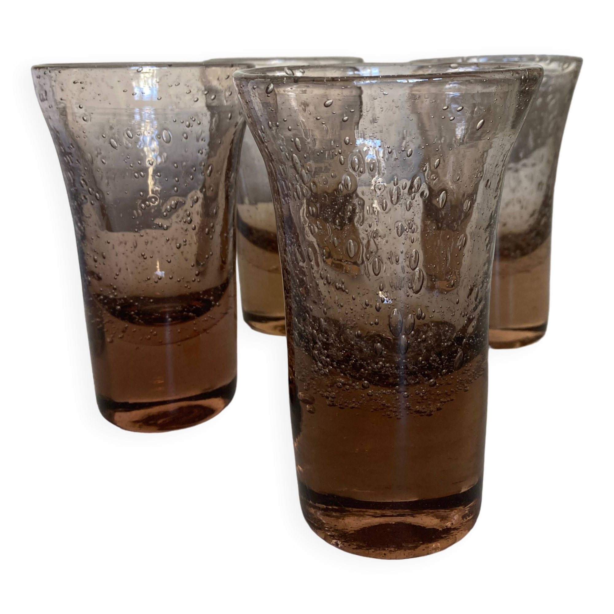 Set of 4 tumbler glasses from Biot 1960