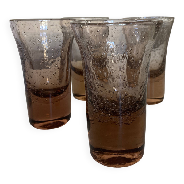 Set de 4 verres gobelets de Biot 1960