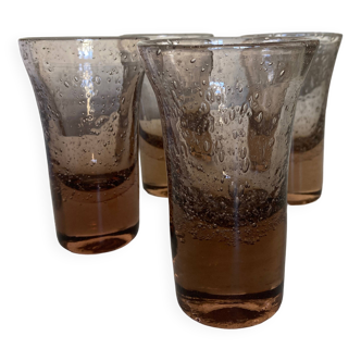 Set de 4 verres gobelets de Biot 1960