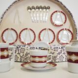 Vintage schirnding coffee service in porcelain, germany, 1970s, set of 21