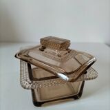 Vintage pressed glass box