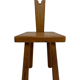 Vintage Spanish chair / stool 70s design brutalist