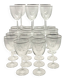 Cut crystal glassware set