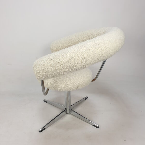 Ensemble de 2 fauteuils ronds, années 1970