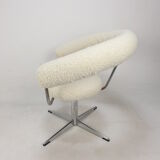 Set of 2 round armchairs, 1970's