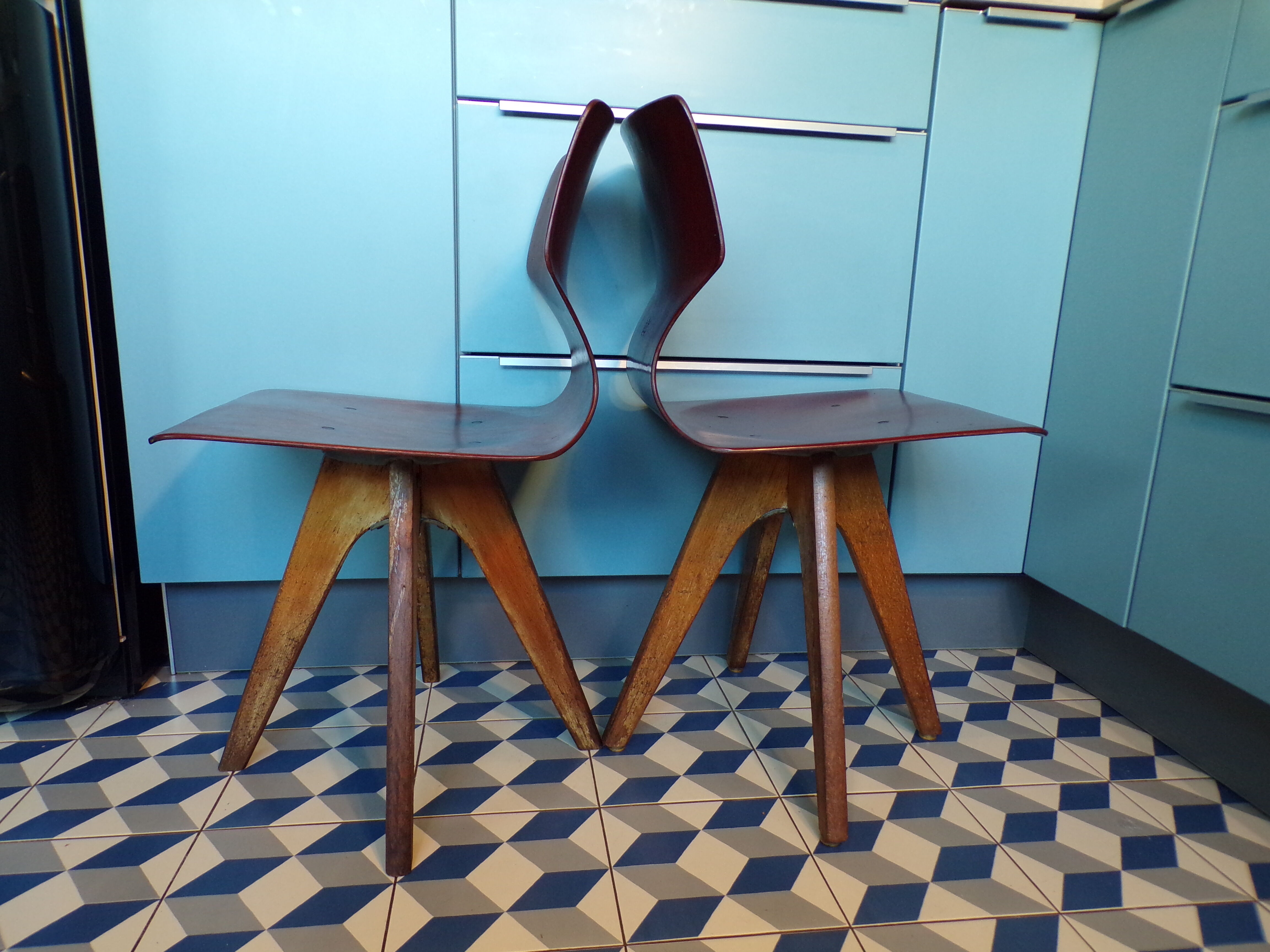 Pair of vintage children's chair Fl-totto