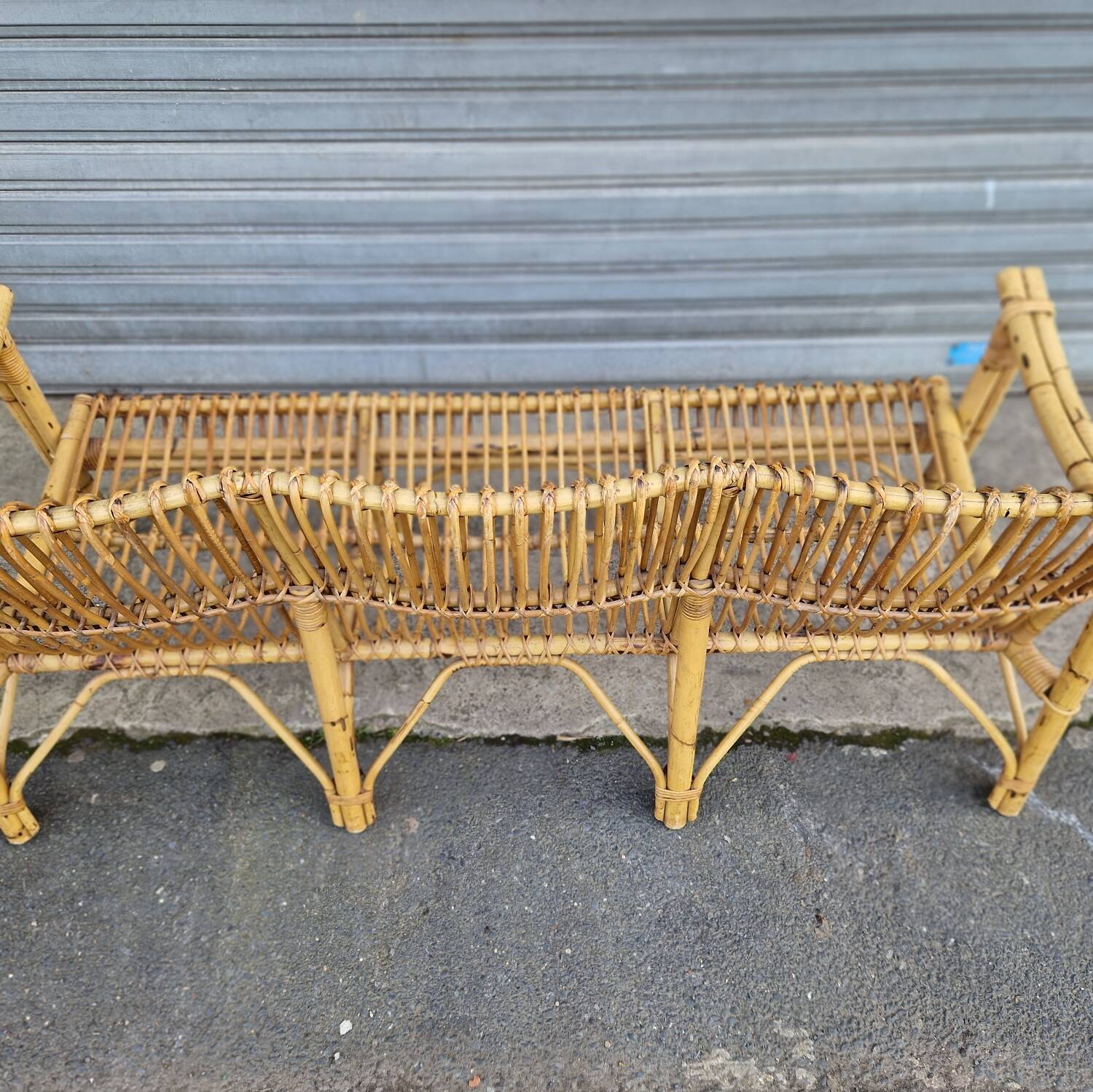 Rattan and bamboo sofa Dal Vera