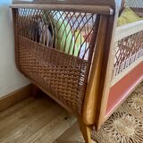 Vintage rattan bed for baby/child