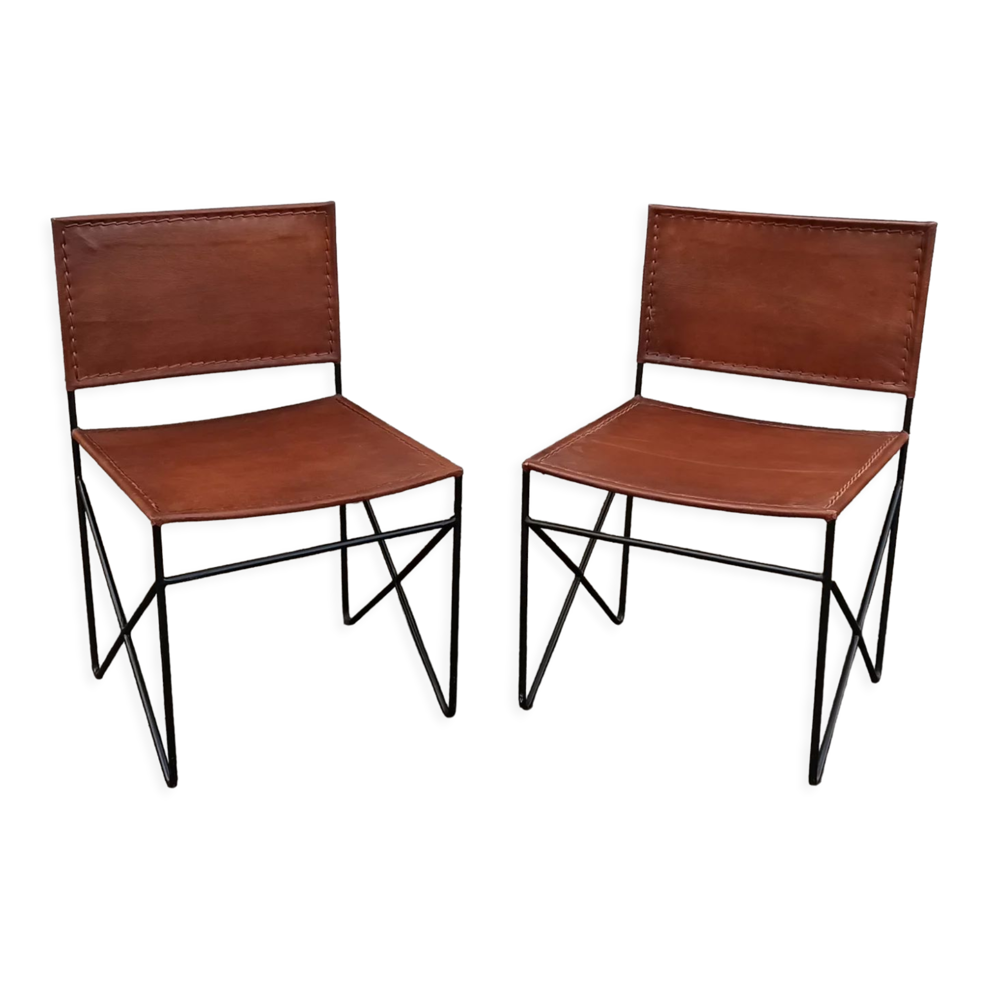 Pair of leather chairs