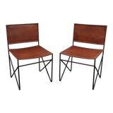 Pair of leather chairs