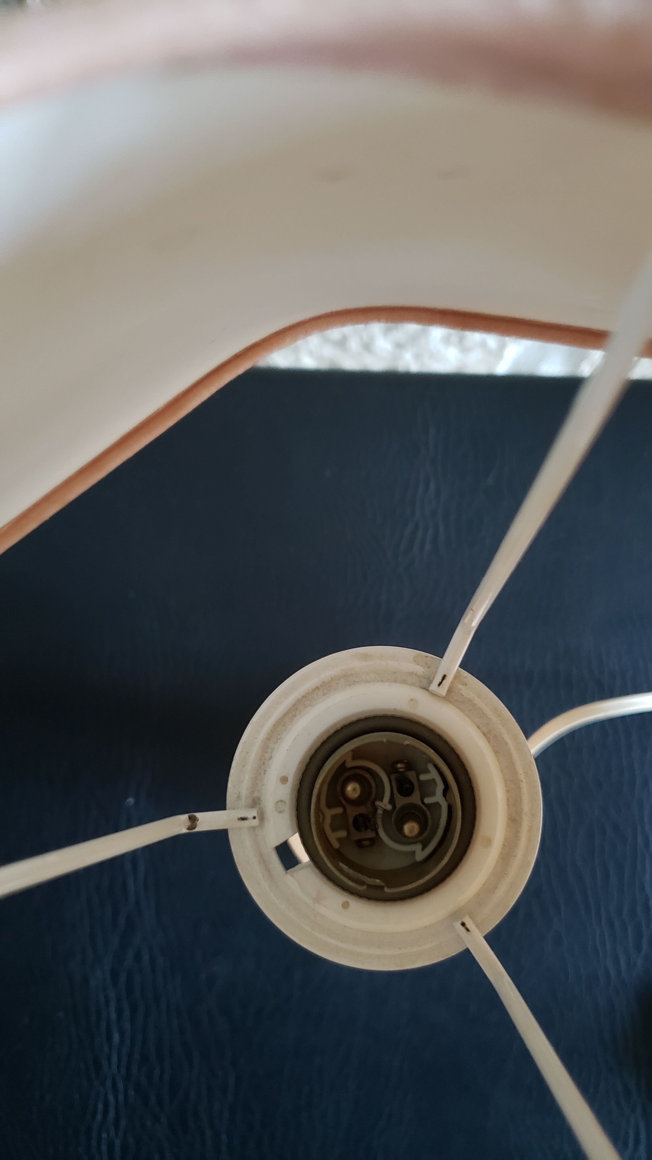 Bedside lamp pink marble foot