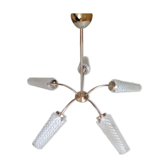 Chandelier 5 branches 60s vintage