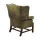 Old Green Chesterfield Armchair Wingchair