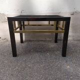 Table basse 80' chrome laiton vintage