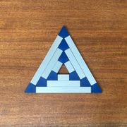 Postmodern triangular trivets by Jorgen Meldgaard for Menu, 1980s, set of 3.