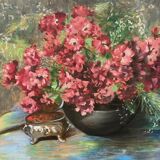 Christine Fonteyne Poupaert (1897-1968) still life with flowers.