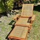 Chaise longue cannée 1930/1950