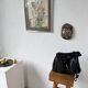 Ancient African mask Luba wood and shell