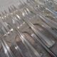 12 silver plated cake forks, Ercuis Compiègne, 13.7cm