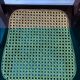 Following 4 folding chairs in mahogany and canned, 60 years.