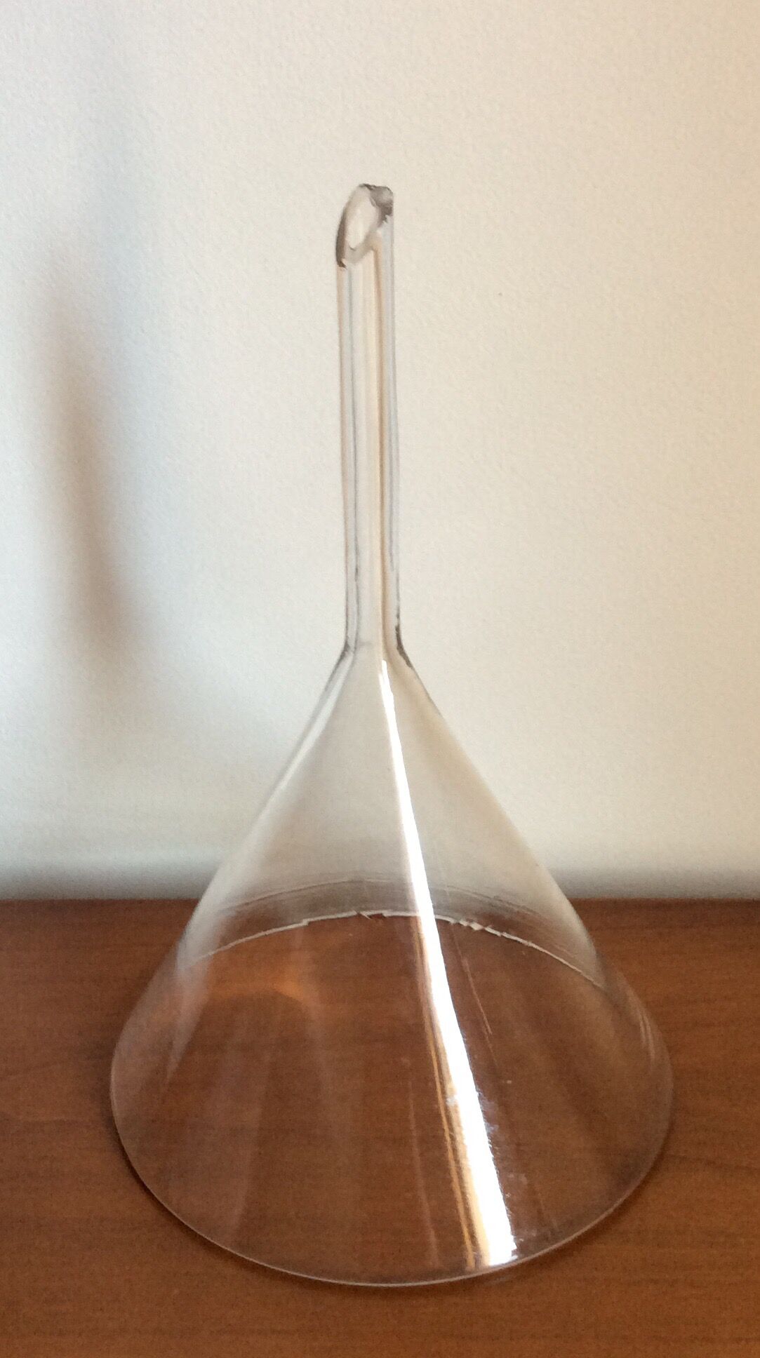 Old glass lab funnel