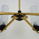 Vintage 4-pointed chandelier Maison Arlus from the 1950s