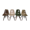 Lot de 4 chaises vintage en fibre de verre Eames pour Herman Miller