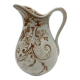Faience pitcher Creil and Montereau Rinceaux