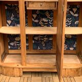 Parisian art deco wardrobe solid raw oak 1930