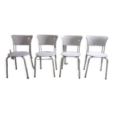 Ibisco model chair in black metal, by Giuseppe Raimondi