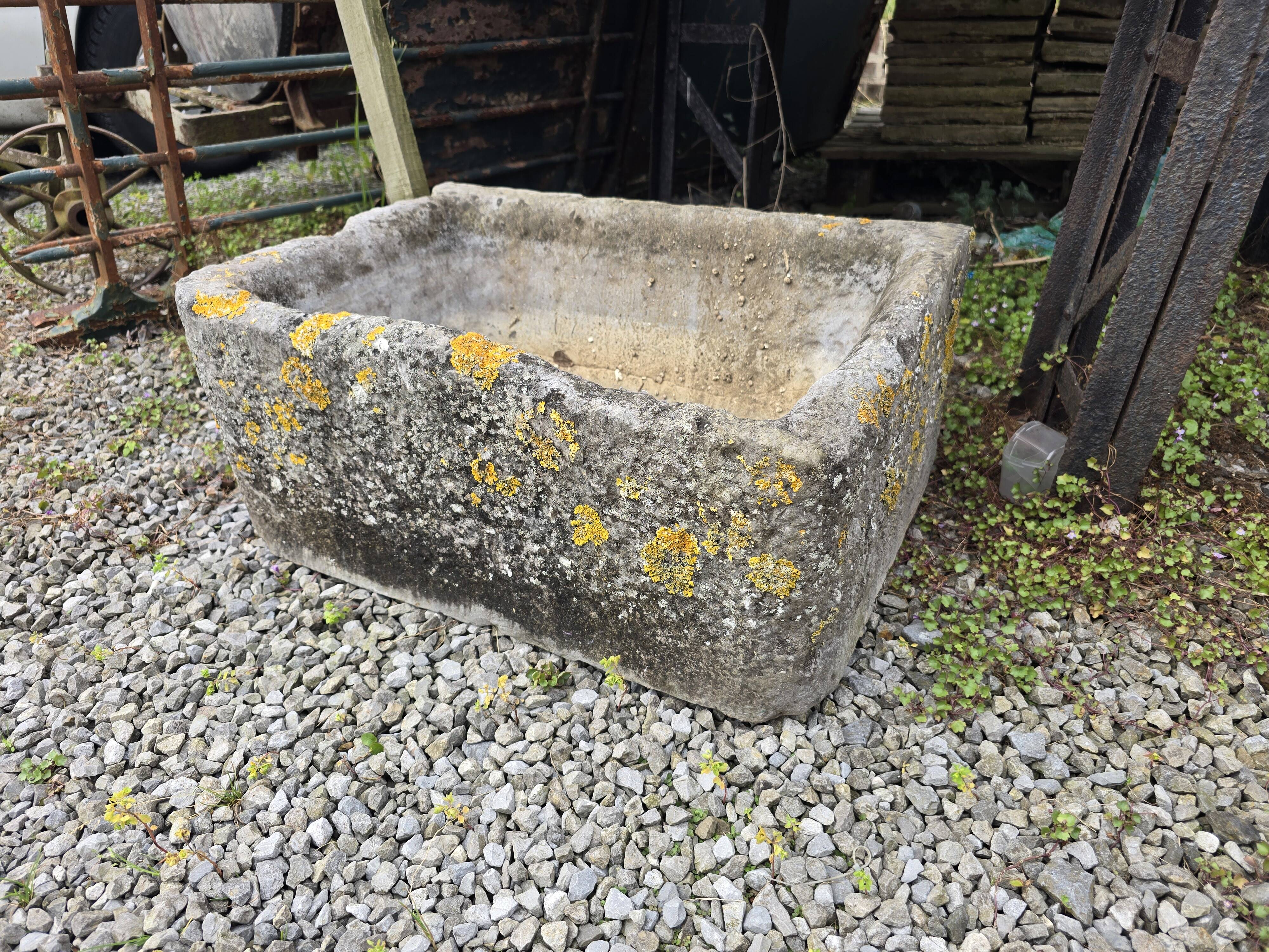 19th century blue stone trough