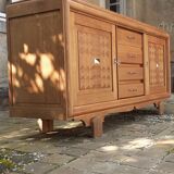 Brutalist oak sideboard year 40