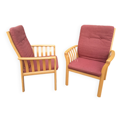 Paire de fauteuils danois, 1980
