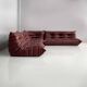 Modern French Togo leather sofa