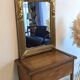 Miroir art deco doré 74 X 55 cm