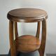 Dutch art deco Amsterdam school oak side table, 1930s