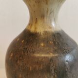 Danish designed vase in hares fur glaze from the 1960s.