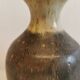 Danish designed vase in hares fur glaze from the 1960s.