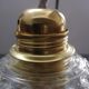 Antique vintage suspension in chiseled glass spirit TBE