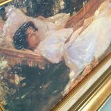 Reproduction sur toile - The Arbour par Sir Alfred Munnings