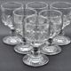 Old service of 6 wine glasses - crystal or cut glass - tableware