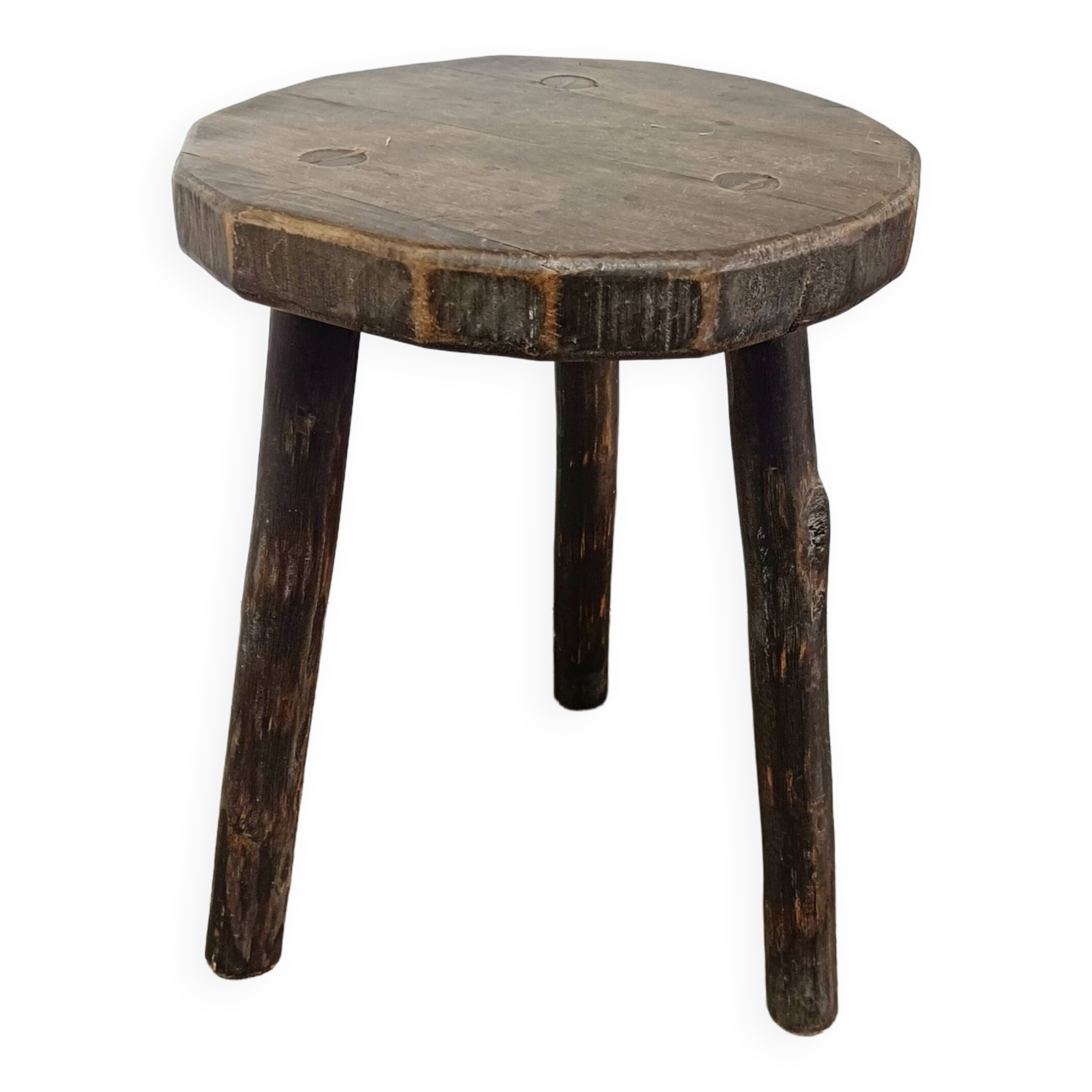 Rustic tripod stool
