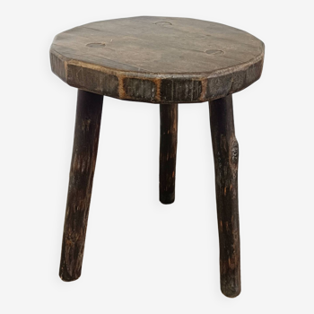 Rustic tripod stool
